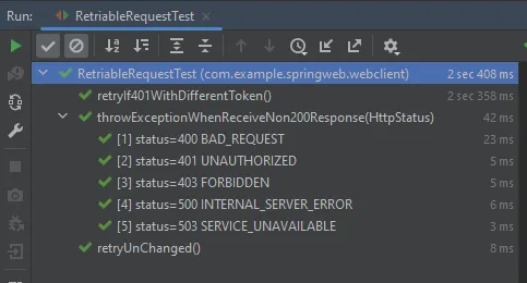 All tests passed (screenshot)