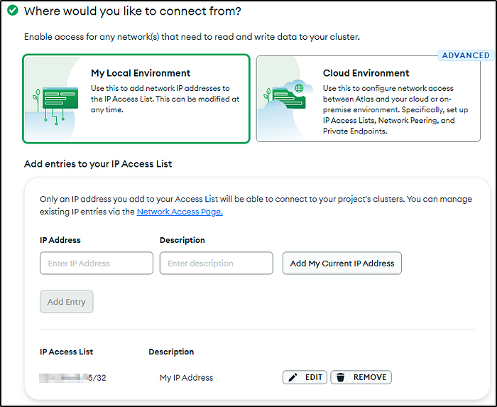 Set up network access