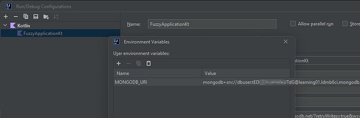 Adding a new environment variable in IntelliJ